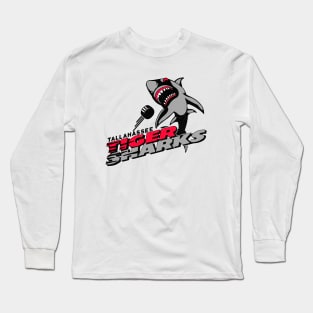 Defunct Tallahassee Tiger Sharks ECHL Hockey 1994 Long Sleeve T-Shirt